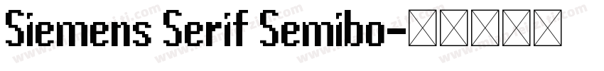 Siemens Serif Semibo字体转换